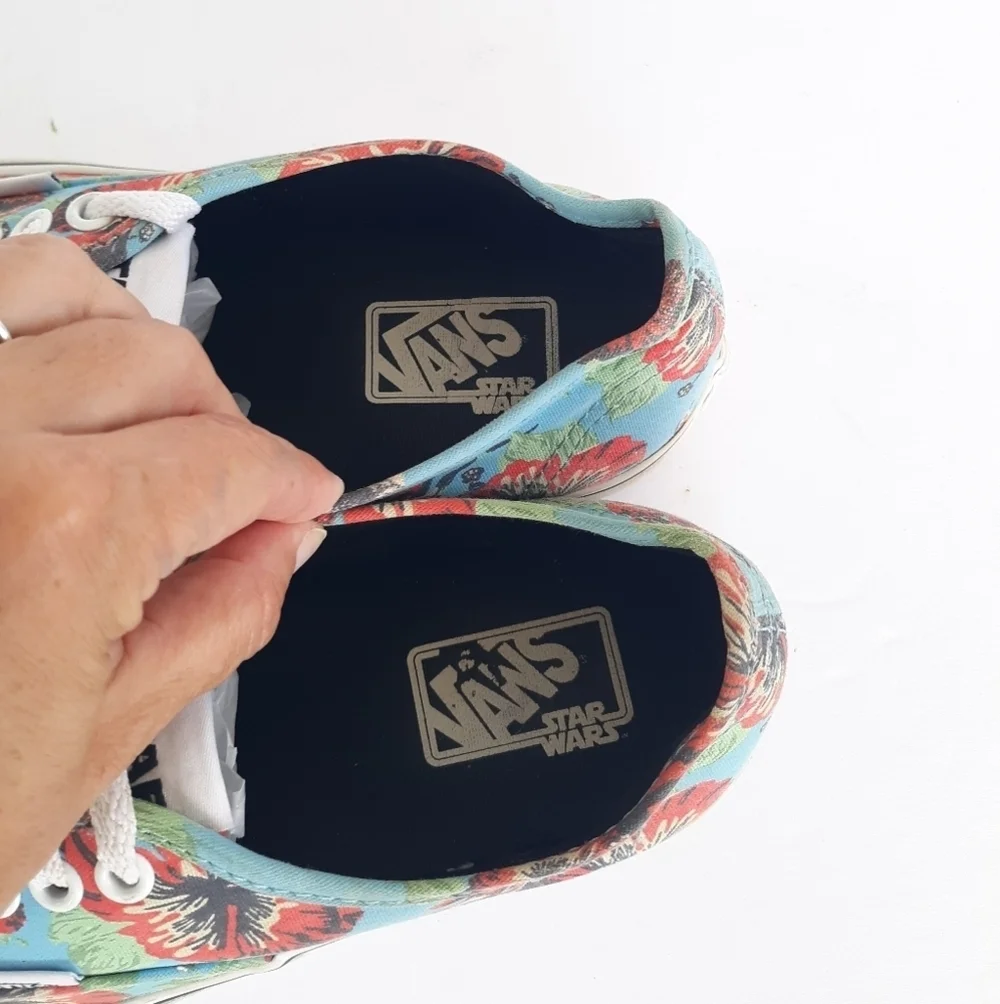 Vans Star Wars Yoda Floral Sneakers M6.5/W8